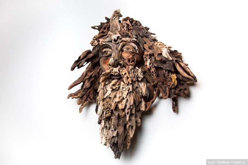 Деревянные портреты людей Bennett Ewing (фото 10)