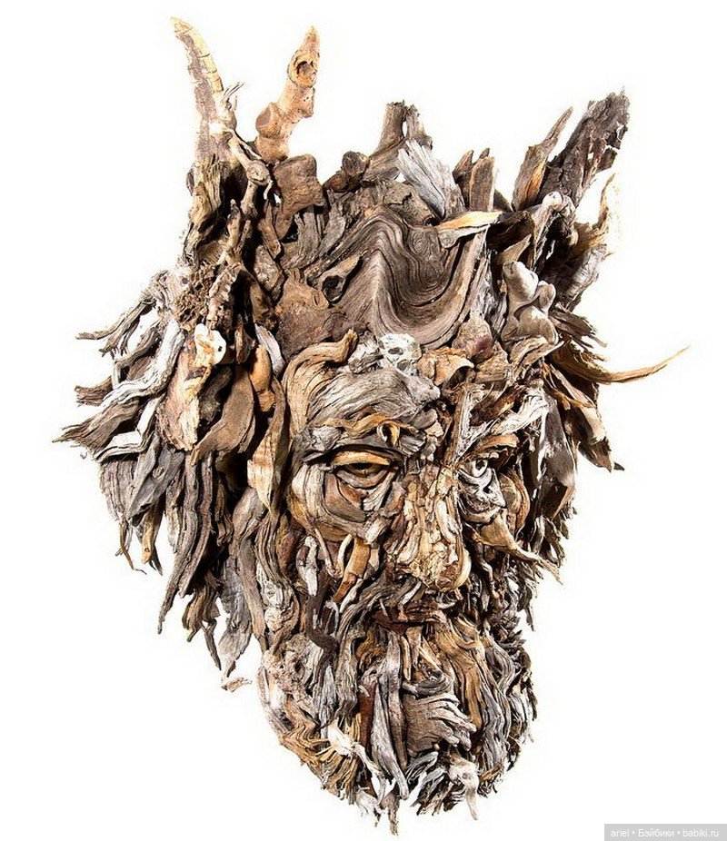 Деревянные портреты людей Bennett Ewing (фото 6)