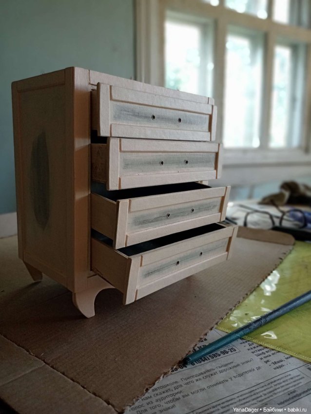 Про картон и про комод — Кукольная мебель своими руками: МК (фото 5)