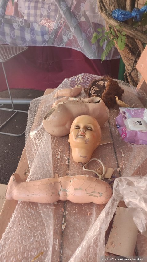 История одной куклы — Реставрация антикварных кукол: ремонт фарфора