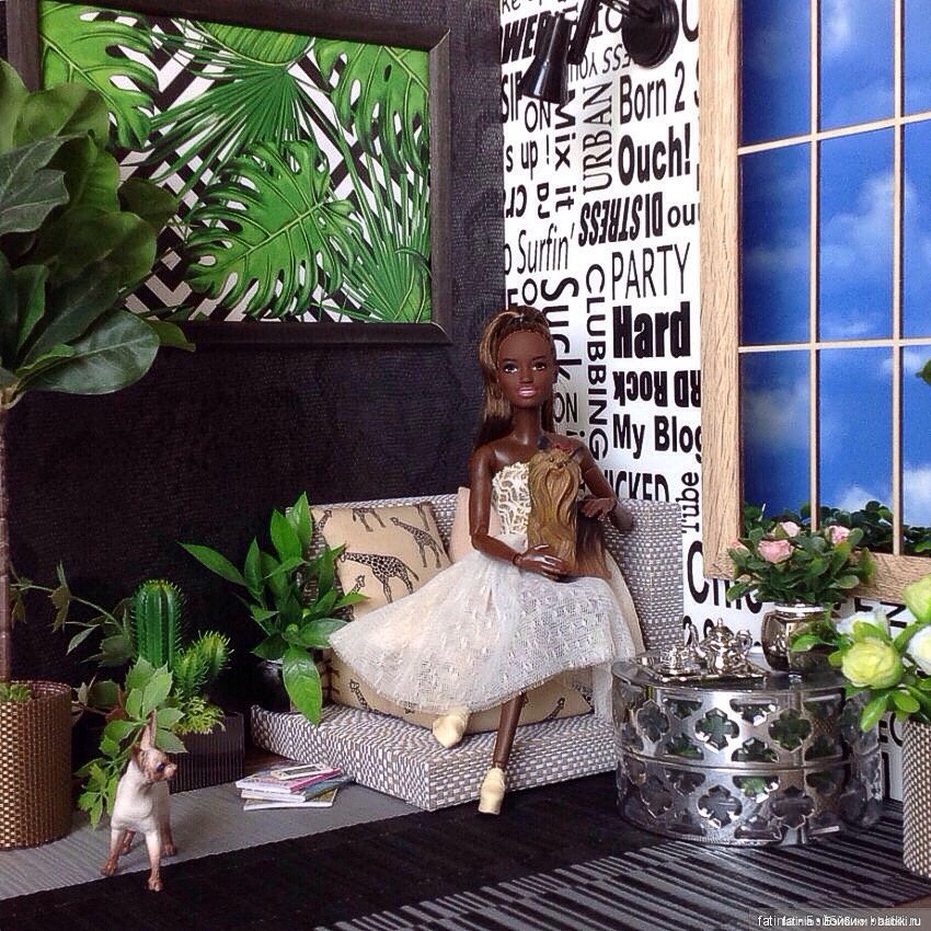 Ещё один малюююсенький МК в копилку всем желающим самостоятельно оформить кукольный интерьер (фото 8)