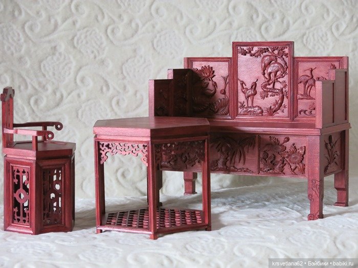 Китайская мебель — Мебель для кукол и домиков: фото