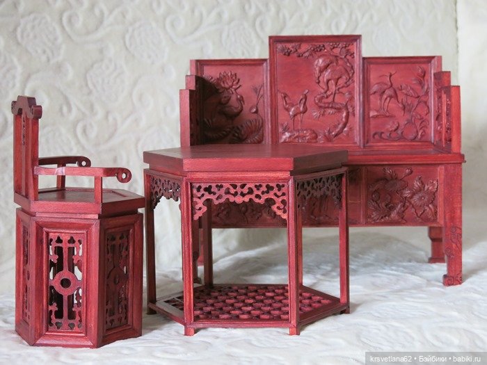 Китайская мебель — Мебель для кукол и домиков: фото