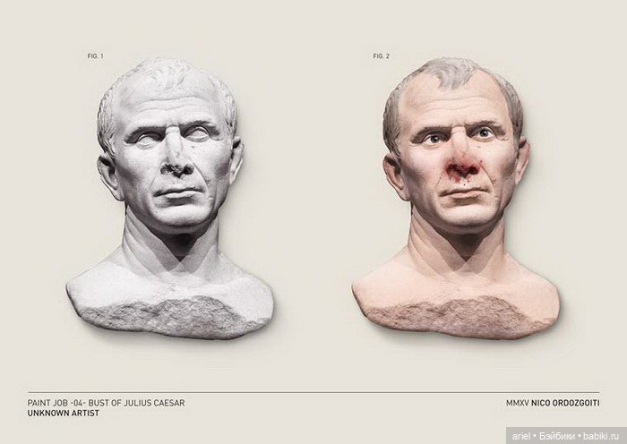 Раскрашенные скульптуры Nico Ordozgoiti (фото 4)