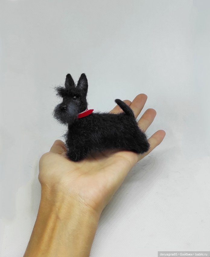 Скотч терьер — Валяные игрушки из шерсти: сухое валяние (фото 9)