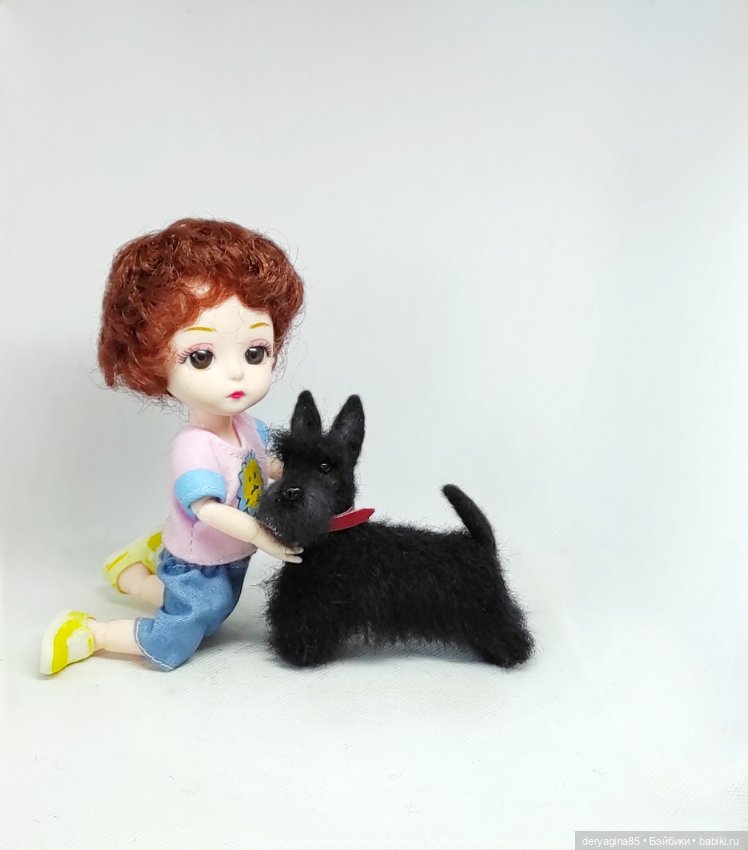 Скотч терьер — Валяные игрушки из шерсти: сухое валяние (фото 7)