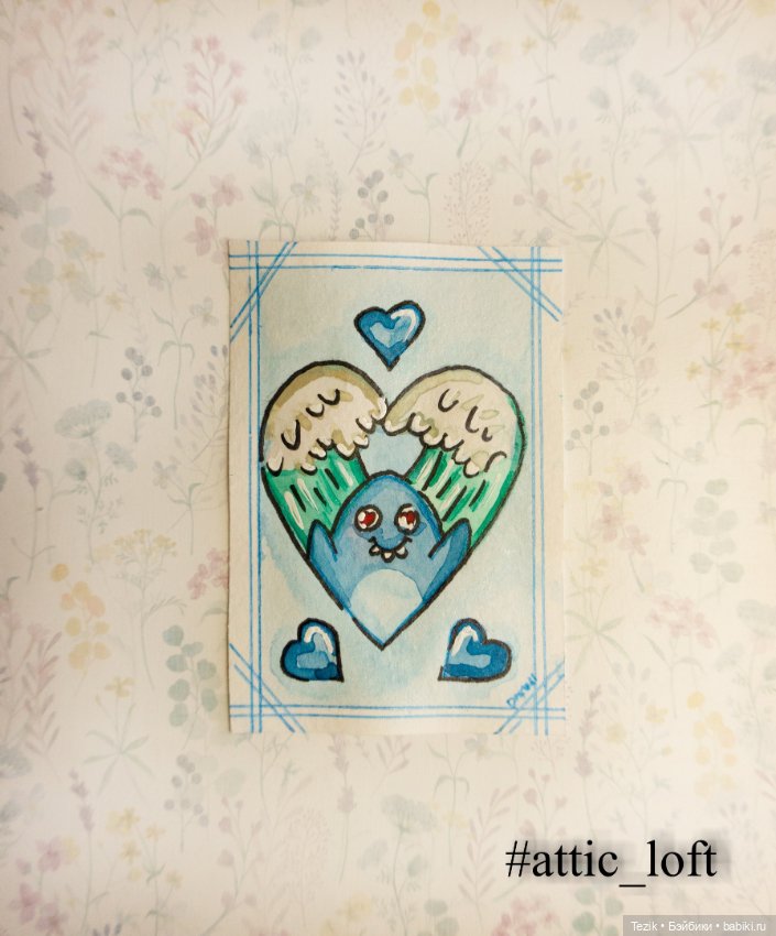 Маленькие открытки со стикерами (фото 10)
