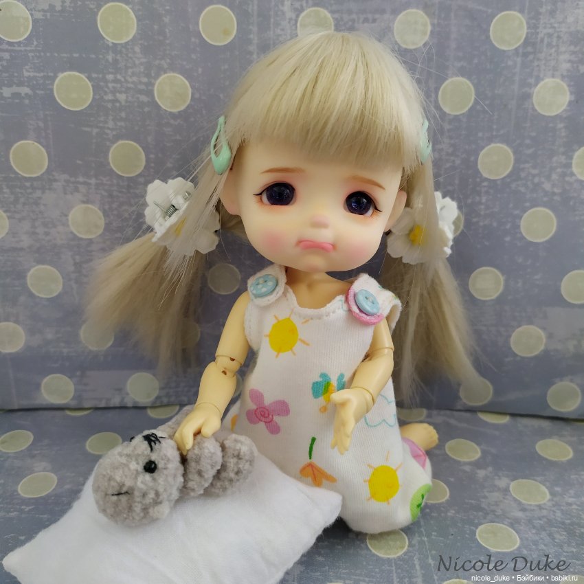 Пижама из трикотажа для BJD-кукол Pukifee, latiylow, Sto Doll (фото 2)