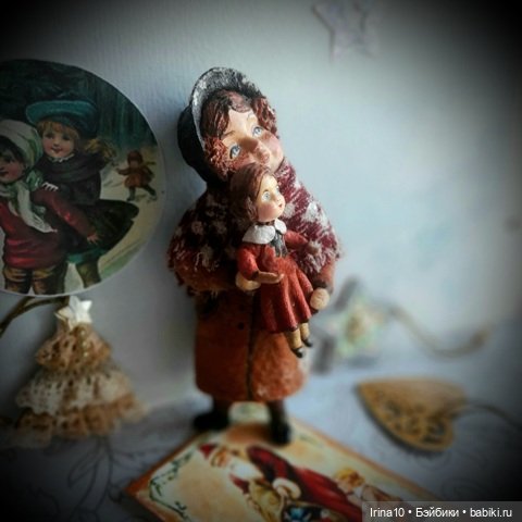 Новые ватные игрушки — Ватные игрушки на елку: ретро (фото 9)