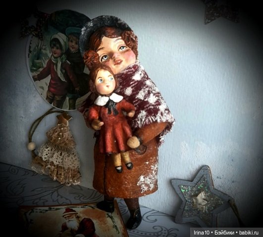 Новые ватные игрушки — Ватные игрушки на елку: ретро (фото 7)