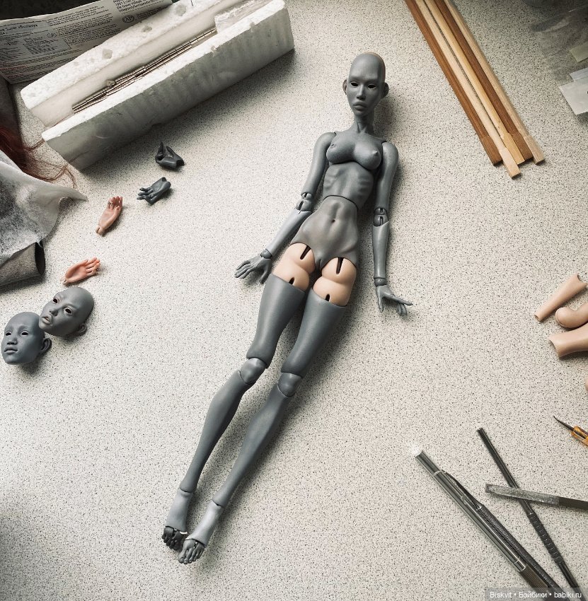 Новое тело и лица для кукол 39 см (фото 4)