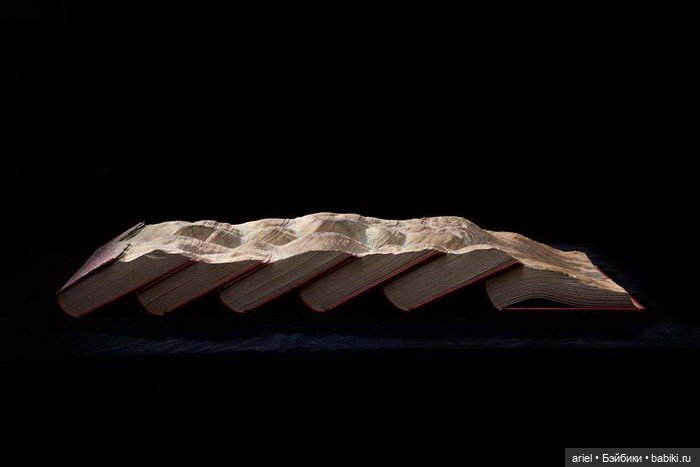 Книжные скульптуры Guy Laramee