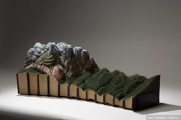 Книжные скульптуры Guy Laramee