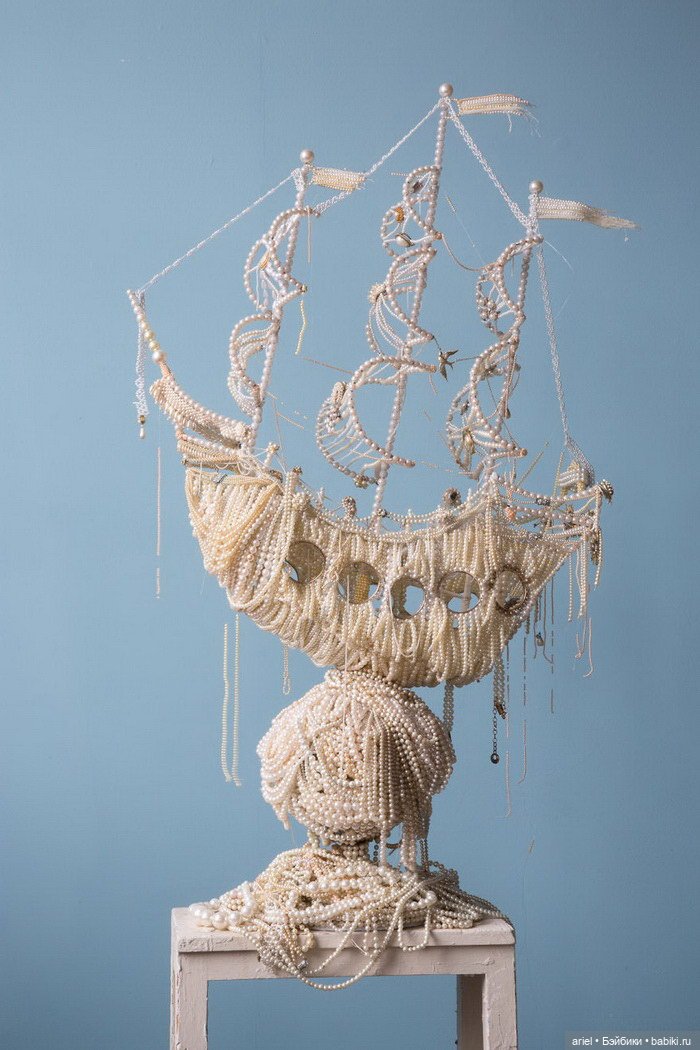 Корабли, сделанные из жемчуга от Энн Керрингтон (Ann Carrington) (фото 4)
