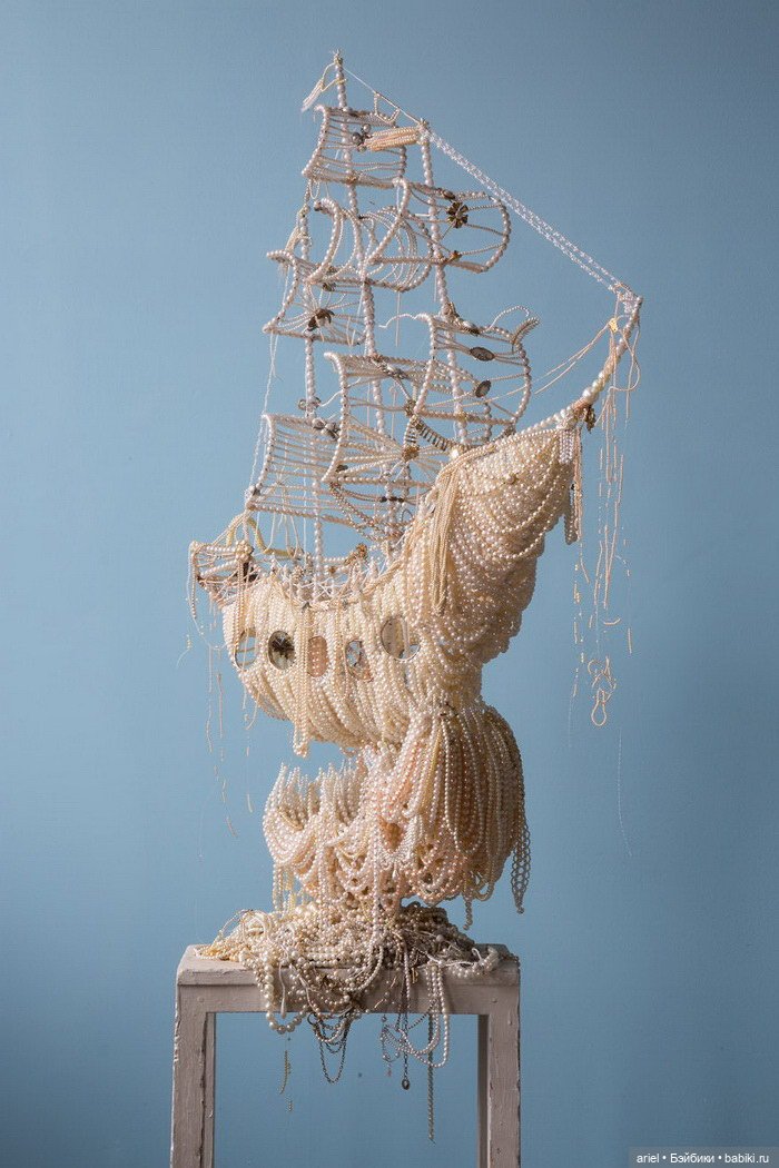 Корабли, сделанные из жемчуга от Энн Керрингтон (Ann Carrington) (фото 2)
