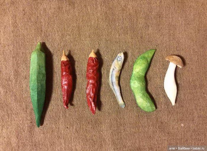 Деревянная еда Seiji Kawasaki