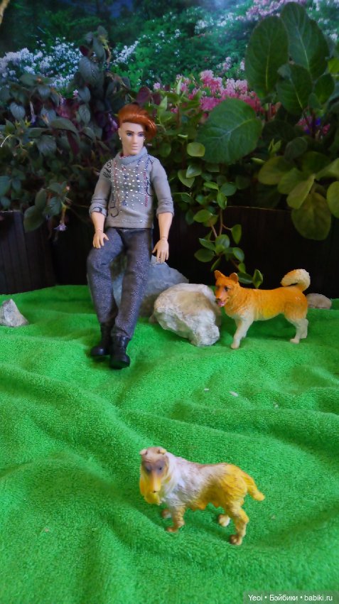 Кен БМР 1959 и лошадь Лив, пара собак)