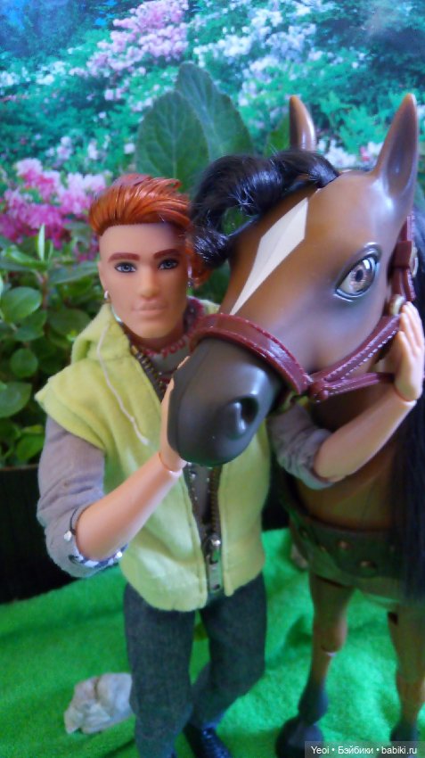 Кен БМР 1959 и лошадь Лив, пара собак)