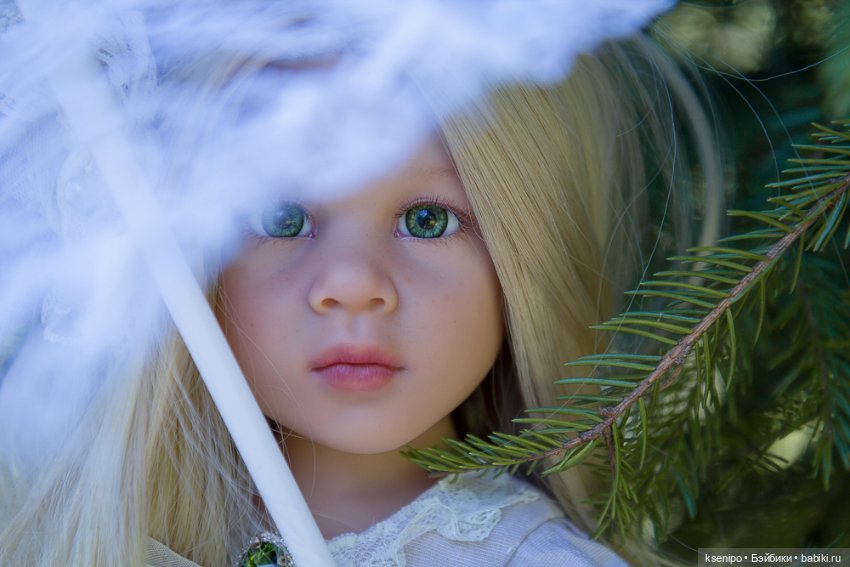 Ноэль (Noelle). ООАК Готц (Gotz). Зелёные глазки (фото 4)