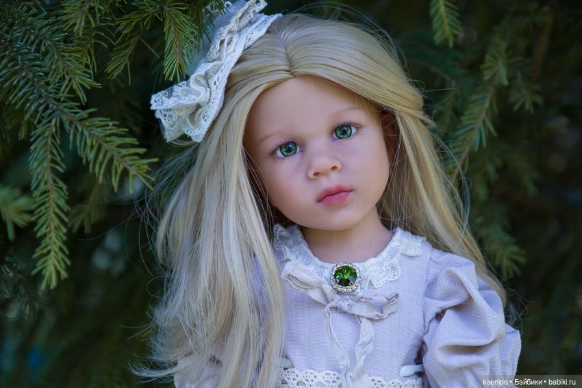 Ноэль (Noelle). ООАК Готц (Gotz). Зелёные глазки