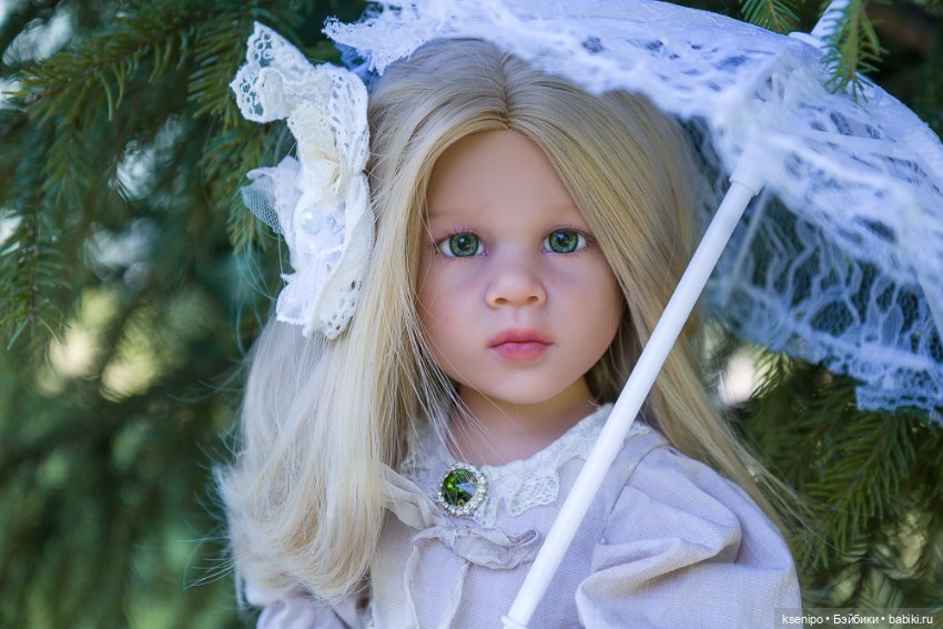 Ноэль (Noelle). ООАК Готц (Gotz). Зелёные глазки (фото 3)