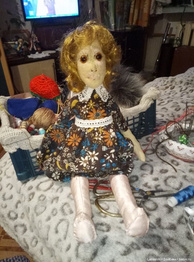 Поэтесса Серафима — Авторские текстильные куклы: Вальдорфские (фото 3)