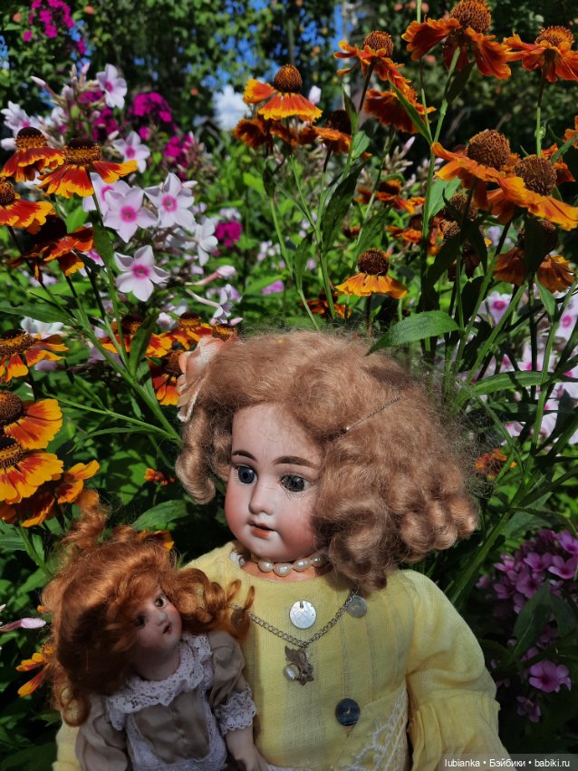 Мама с дочей — Антикварные куклы Armand Marseille (AM): молд 390 (фото 2)