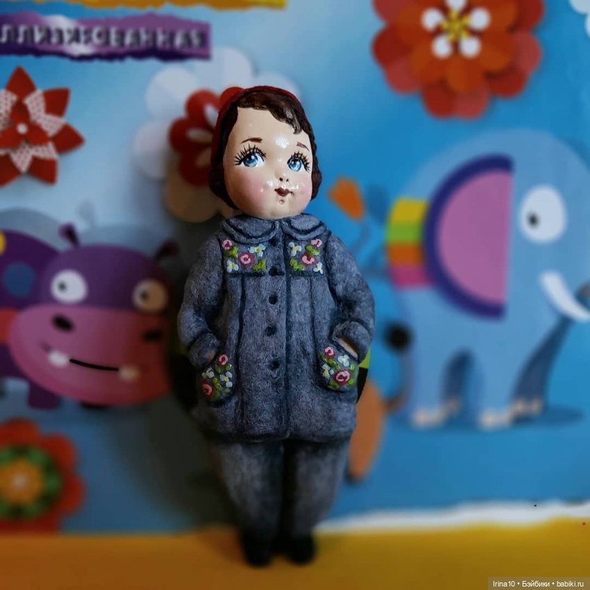 Мои новые ватные ёлочные игрушки