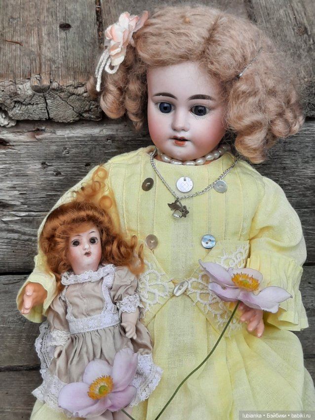 Мама с дочей — Антикварные куклы Armand Marseille (AM): молд 390 (фото 4)