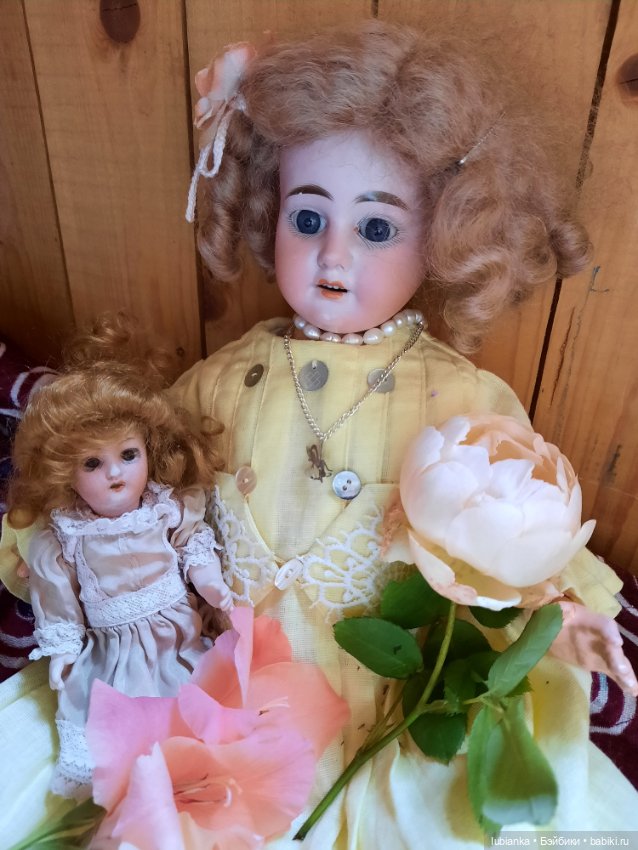 Мама с дочей — Антикварные куклы Armand Marseille (AM): молд 390 (фото 7)