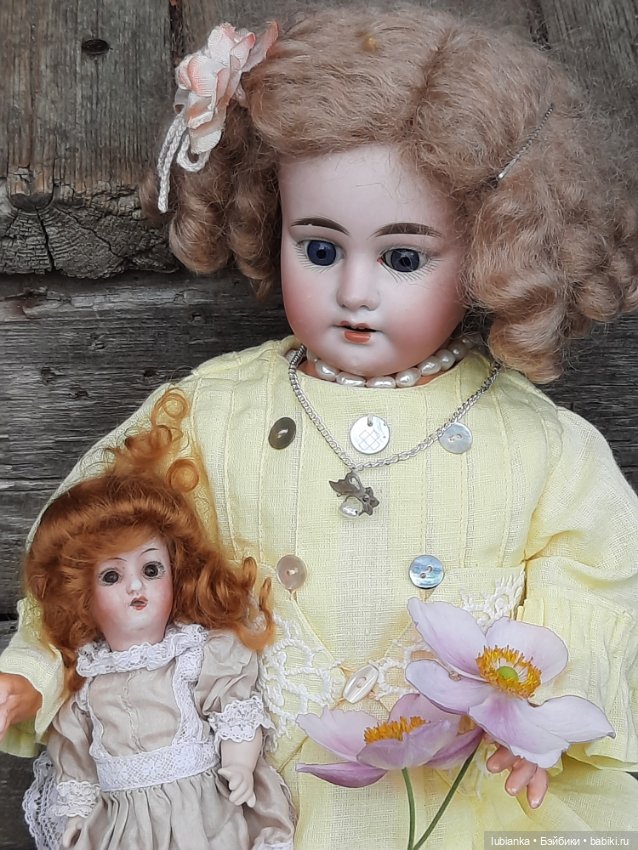 Мама с дочей — Антикварные куклы Armand Marseille (AM): молд 390 (фото 3)