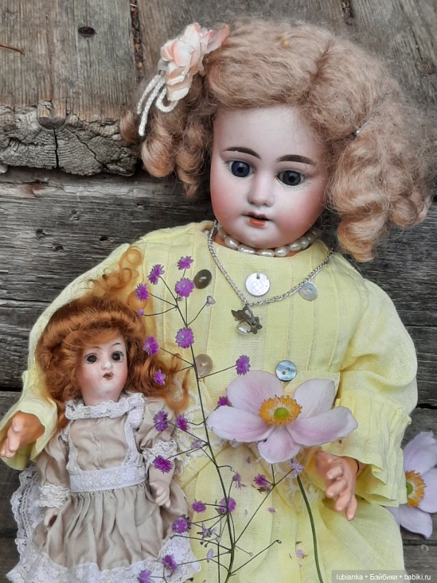 Мама с дочей — Антикварные куклы Armand Marseille (AM): молд 390 (фото 5)