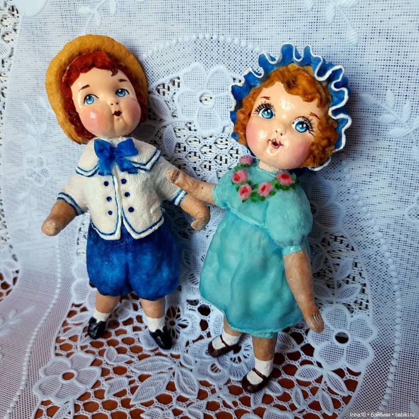 Мои новые ватные ёлочные игрушки