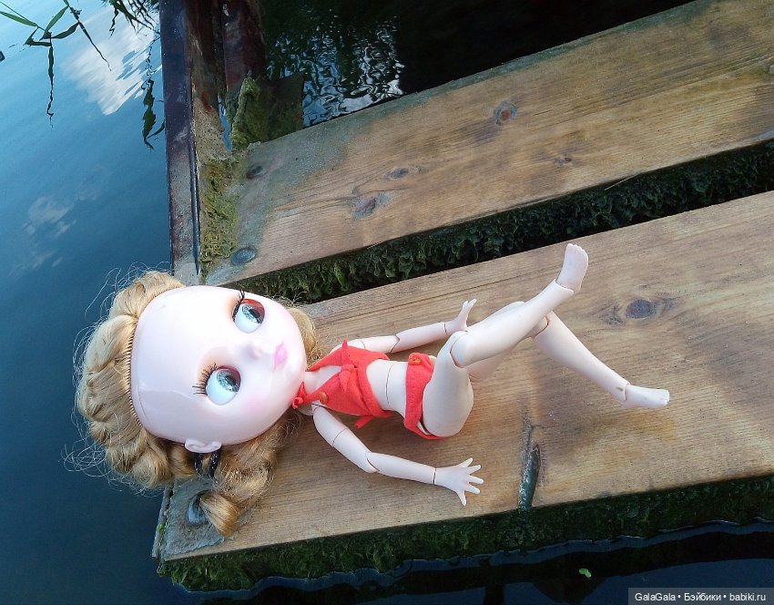 Небольшой фоторепортаж с речного пляжа, или как Тата (блайз) на речке отдыхала) (фото 5)