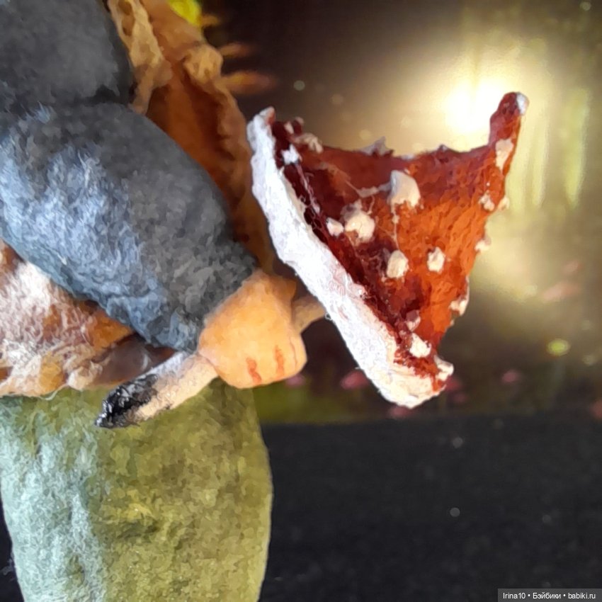 Сказка из ваты. Гномики — Ватные игрушки на елку: ретро (фото 8)