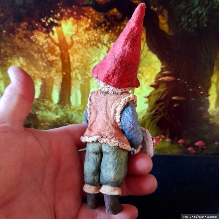 Сказка из ваты. Гномики — Ватные игрушки на елку: ретро (фото 9)