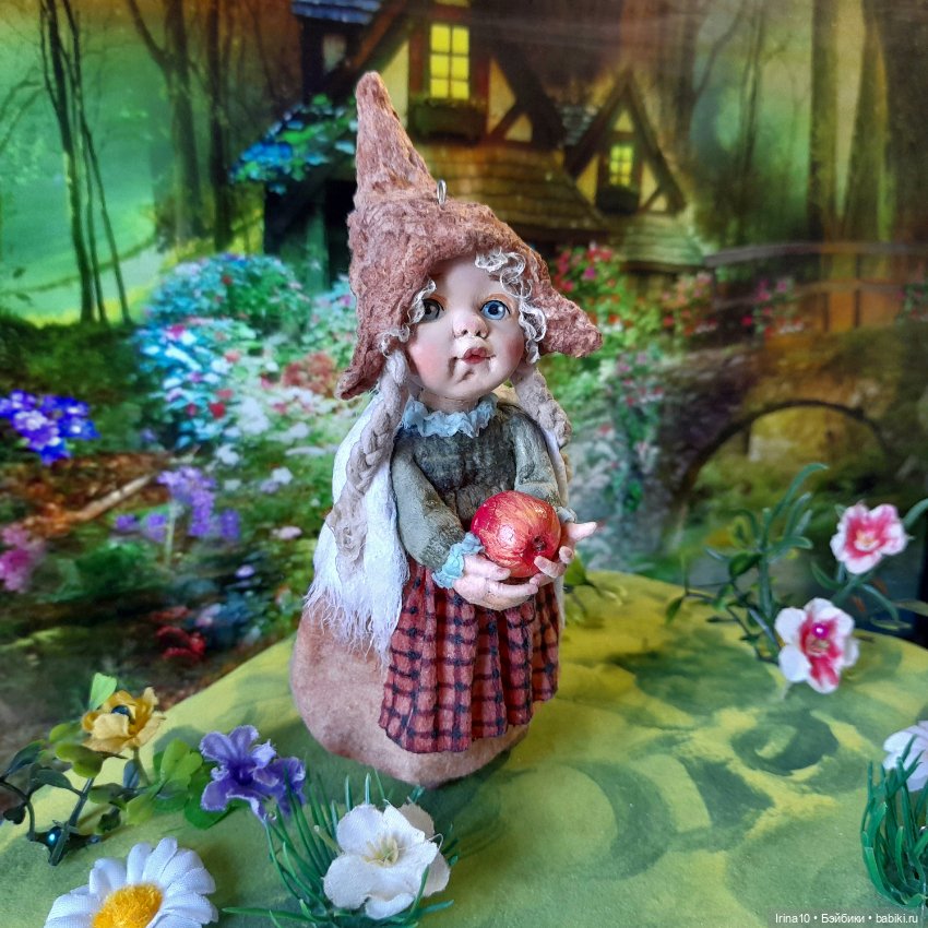 Сказка из ваты. Гномики — Ватные игрушки на елку: ретро