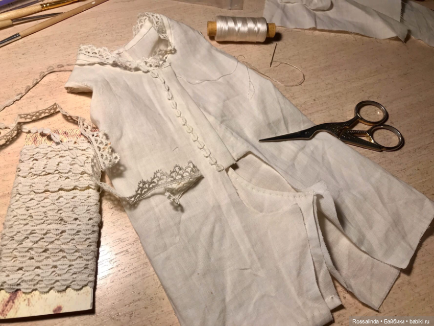 Наряд для Бусинки — Редкие антикварные куклы и реплики: воск