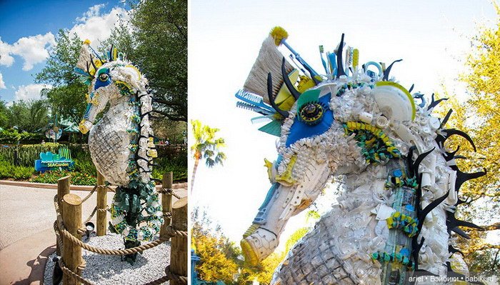 Скульптуры из мусора от организации Washed Ashore (фото 8)