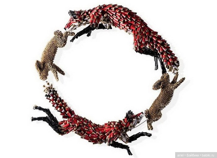 Скульптуры из пуль Federico Uribe