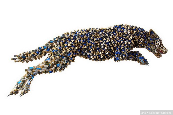 Скульптуры из пуль Federico Uribe