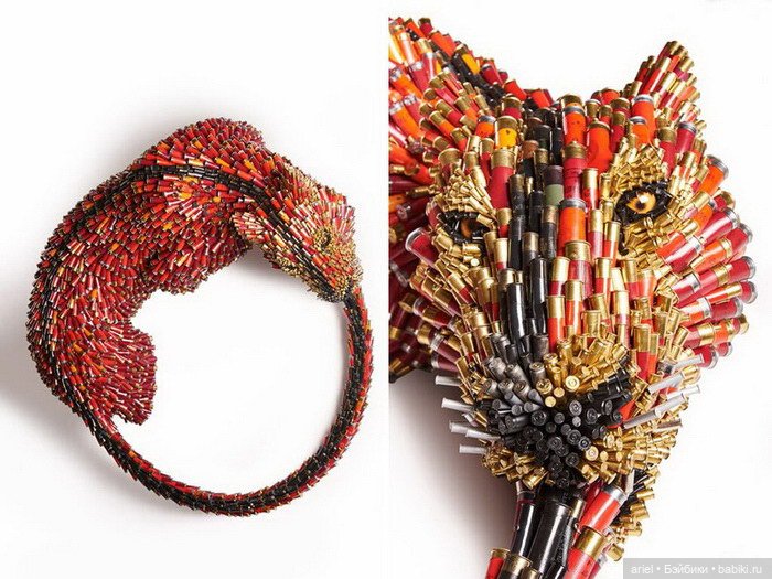 Скульптуры из пуль Federico Uribe