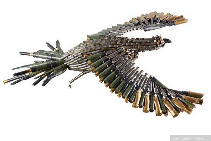 Скульптуры из пуль Federico Uribe (фото 8)