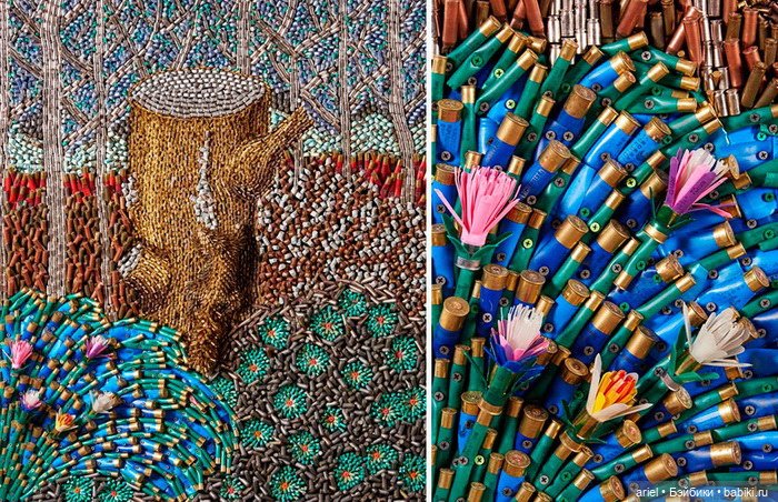 Скульптуры из пуль Federico Uribe (фото 7)