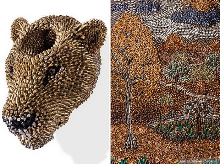 Скульптуры из пуль Federico Uribe (фото 9)