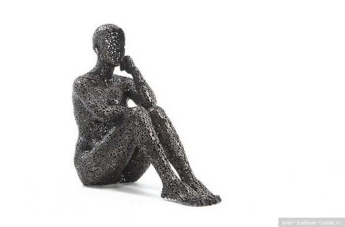 Скульптуры из велосипедных цепей Young-Deok Seo (фото 3)