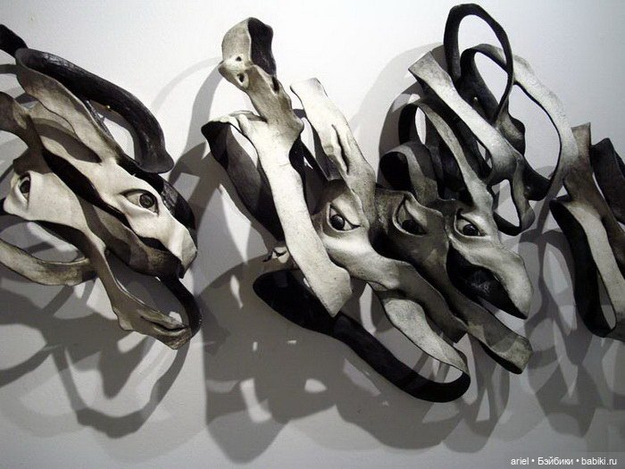 Оригинальные скульптуры из керамики от Haejin Lee (фото 10)