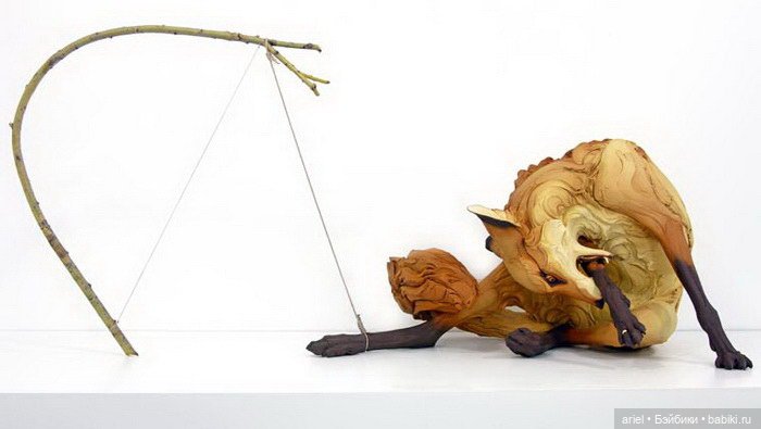 Скульптуры животных Beth Cavener (фото 5)