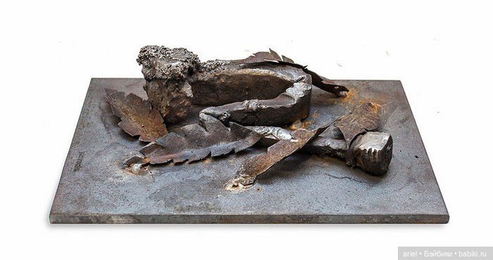 Очеловеченные скульптуры из стальных болтов (фото 7)