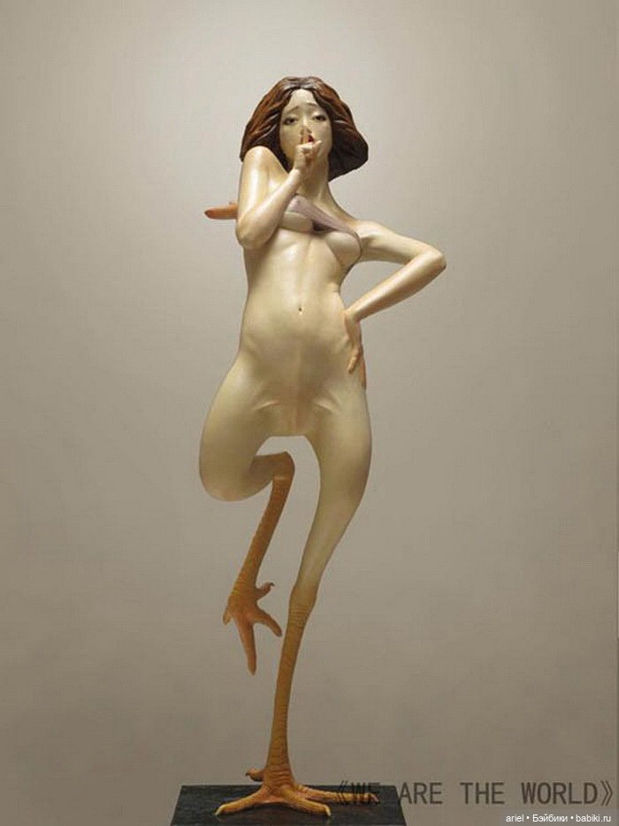 Гротескные скульптуры от Liu Xue (фото 7)